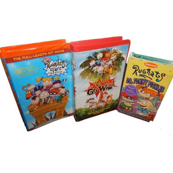 NICKELODEON Rugrats 5pc VHS tape bundle vintage animated series film movies - Picture 3 of 9